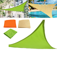 2x2x2m Triangle Soleil Voile Dombrage Extérieur Jardin Étanche UV Tentee Parasol Auvent Auvent Couverture