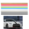 2x72 183x5cm Autocollant Collant Bande Vinyle Capot Carrosserie Sport