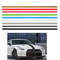 2x72 183x5cm Autocollant Collant Bande Vinyle Capot Carrosserie Sport