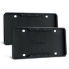 2X couvercle de cadre de plaque dimmatriculation en silicone antirouille avec bouchons à vis pour lavant et l&