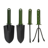 3 / 4pcs outils de jardinage portables ensemble râteau fourche cultivateur truelle Kit outil de jardin