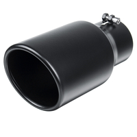 3 `` Inlet 4.5 Outlet Car Silencieux déchappement tuyau queue tube acier inoxydable