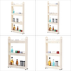 3-4 niveaux Rolling Cart Mobile Storage Organizer Holder Trolley Cart Shelf Rack