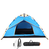 3-4 personnes tente de camping entièrement automatique résistant à leau pliable en plein air randonnée voyage