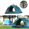3-4 personnes tente entièrement automatique étanche anti-UV PopUp tente extérieure famille camping randonnée tente de pê