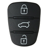 3 bouton patin en caoutchouc à distance de la coquille de boîtier de porte-clés pour Hyundai I10 i30 i20 clé flip