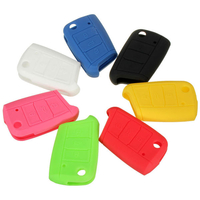 3 bouton silicone couvercle de la télécommande clés étui de protection fob pour MK7 vw