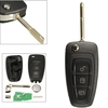 3 boutons Flip porte-clé à distance adapté pour Ford Focus Mk1 Mondeo Transit Connect