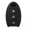 3 boutons télécommande de la clé de cas de couverture fob de silicone de protection pour nissan