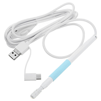 3 en 1 6LED 5.5mm Endoscope Android USB Type C Inspection Otoscope Caméra