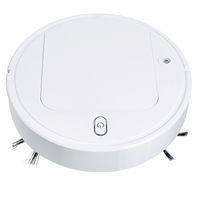 3 en 1 aspirateur robotique intelligent balayeuse machine de nettoyage de lampe 1200mAh Batterie vie pour la maison