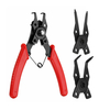 3-en-1 Circlip Snap Ring Pinces Fixation Axe Utilisé Ressort Démontage Extracteur Ressorts Outil Ensemble
