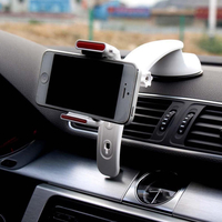 3 en 1 clip-on fort ventouse voiture pare-vent tableau de bord support de téléphone support pour iPhone 8 X téléphone po