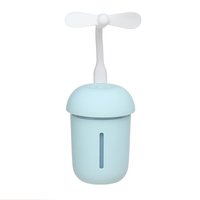 3 EN 1 DC 5V 200ml Champignon Humidificateur Recharge USB LED Ventilateur Purificateur De Brume Dair