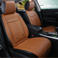 3 En 1 En Cuir De Voiture De Refroidissement Chaud Chauffé Chaise De Massage Siège Coussin Universel Auto Housse De Sièg