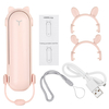 3 en 1 mini ventilateur de poche USB rechargeable 2 vitesses ventilateur de refroidissement silencieux batterie de secou