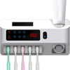 3 en 1 mural UV stérilisateur porte-brosse à dents chargement USB organisateur de brosse à dents distributeur de dentifr