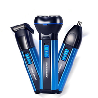 3 en 1 rechargeable rasoir rasoir cheveux tondeuse nez tondeuse électrique sans fil outil de toilettage barber