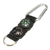 3 en 1 survie anneau porte-clés de camping boucle boussole thermomètre multifonctionnel