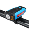 3-en-1 300LM COB phare de vélo LCD écran 5 modes lampe de cadre de vélo 130dB corne de vélo étanche cyclisme en plein ai
