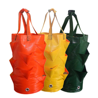 3 gallons fleur suspendus sac de plantation sac de panier goutte herbe fraise plantation Colorful sac