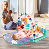 3 In1 bébé infantile tapis de jeu de gymnastique Fitness musique Piano suspendu jouet projecteur début éducatif Puzzle t