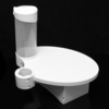 3 In1 Chaise de plateau de soins dentaires Table Post Mounted Plateau Boîte à mouchoirs jetable Cas Outils dentaires