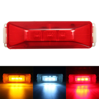 3 LED 12V camion remorque camion feu de position latéral lampe rouge ambre blanc