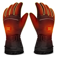 3 modes chauffage électrique intégré Batterie gants contrôle hiver ski thermique gants de moto gants chauffants imperméa