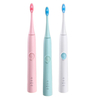 3 modes USB muet brosse à dents électrique Vibration ondes acoustiques Imperméable W / 2 brosses tête