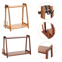 3 niveaux armoire organisateur rack stockage garde-manger étagère de cuisine pots à épices peut titulaire avec 4 crochet
