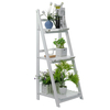 3 niveaux échelle étagère de rangement pliable plante pot de fleur présentoir étagère de rangement étagère de rangement