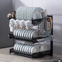 3 niveaux cuisine vaisselle égouttoir bols baguettes support de rangement plat séchage égouttoir étagère titulaire organ