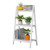3 niveaux pliable bois plante fleur support échelle étagère support planteur pot support