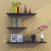3 Pcs / ensemble Bois Murale Poinçon Étagères Gratuites Étagère De Stockage Rack Étagère Tenture Murale Décorations Stan