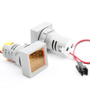 3 Pcs 22mm AC 50-500 V 0-100A Mini Numérique Voltmètre Carré Ampèremètre Volt Tension Testeur Mètre Double LED Indicateu