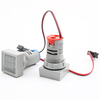 3 Pcs 22mm AC 50-500V 0-100A Mini Numérique Voltmètre Carré Ampèremètre Volt Tension Testeur Mètre Double LED Indicateur