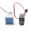 3 Pcs 22mm AC 50-500V 0-100A Mini Numérique Voltmètre Carré Ampèremètre Volt Testeur de Tension Mètre Double LED Indicat