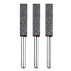 3 pcs 5/32 pouce diamant meulage tête de meulage ensemble de la pierre tronçonneuse aiguiseur burr pierre ronde fichier