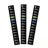 3 Pcs AT-003 10-36 ° C Thermomètre Cristal Liquide Changement de Couleur Thermomètre Étanche Outil de Mesure de Températ