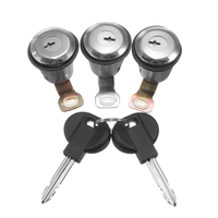 3 Pcs Barrel Porte Serrures Cylindres Set w / 2 Clés Pour Peugeot Pour Citroen Berlingo Xsara