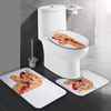 3 PCS Couvertures De Toilette Drôle Chat Salle De Bains Soft Piédestal Tapis Couvercle Couvertures De Toilette Tapis De