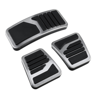 3 Pcs Manuel MT Pédales De Frein Dembrayage En Acier Inoxydable Accélérateur En Métal Universel Pour Mitsubishi