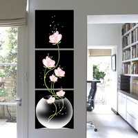 3 Pcs Moderne Abstrait Fleur Art Toile Impression Peintures Image Accueil Décoration Murale