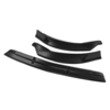 3 Pcs Noir Mat Pare-chocs Avant Protecteur Lèvres Spoiler Couvre Garniture Pour Mercedes-Benz Vito 2015-2019