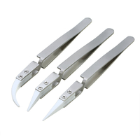 3 pcs Nouveau Non Conducteur En Céramique Pince À Épiler IC SMD SMT Inverse Pince À Épiler Résistant À La Chaleur 1000 D