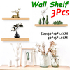 3 PCS Étagère murale Support en bois Plant Show Platform pour salon