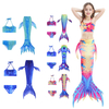 3 pièces / ensemble maillot de bain queue de sirène maillots de bain été piscine natation plage enfants filles