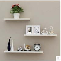 3 pièces / ensemble étagère murale en bois étagère de rangement en rack décorations murales support organisateur suspend