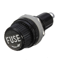 3 pièces 10A 15A boîtier porte-fusible châssis montage sur panneau pour tube de verre 5 x 20 mm
